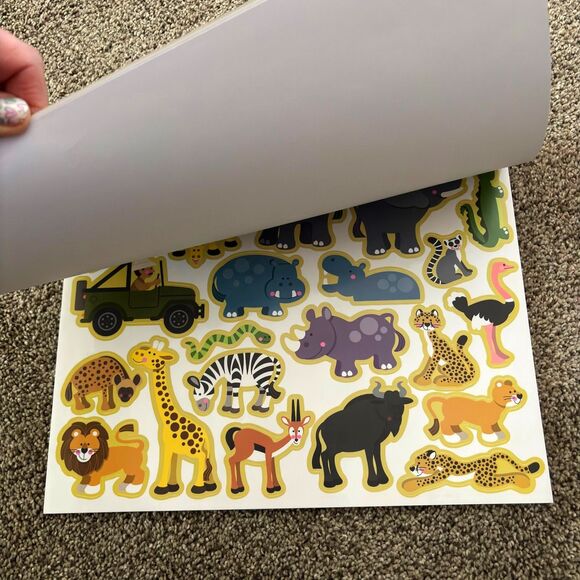 Melissa & Doug Reusable Sticker Pad HABITATS 5 Scenes & Over 150 Stickers - Picture 7 of 8